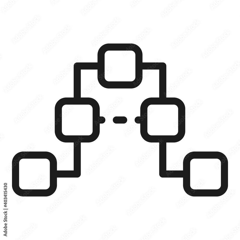 Poster corporate hierarchy icon. outline corporate hierarchy vector icon for web design isolated on white b