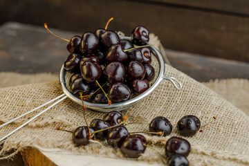 Juicy delicious sweet cherry