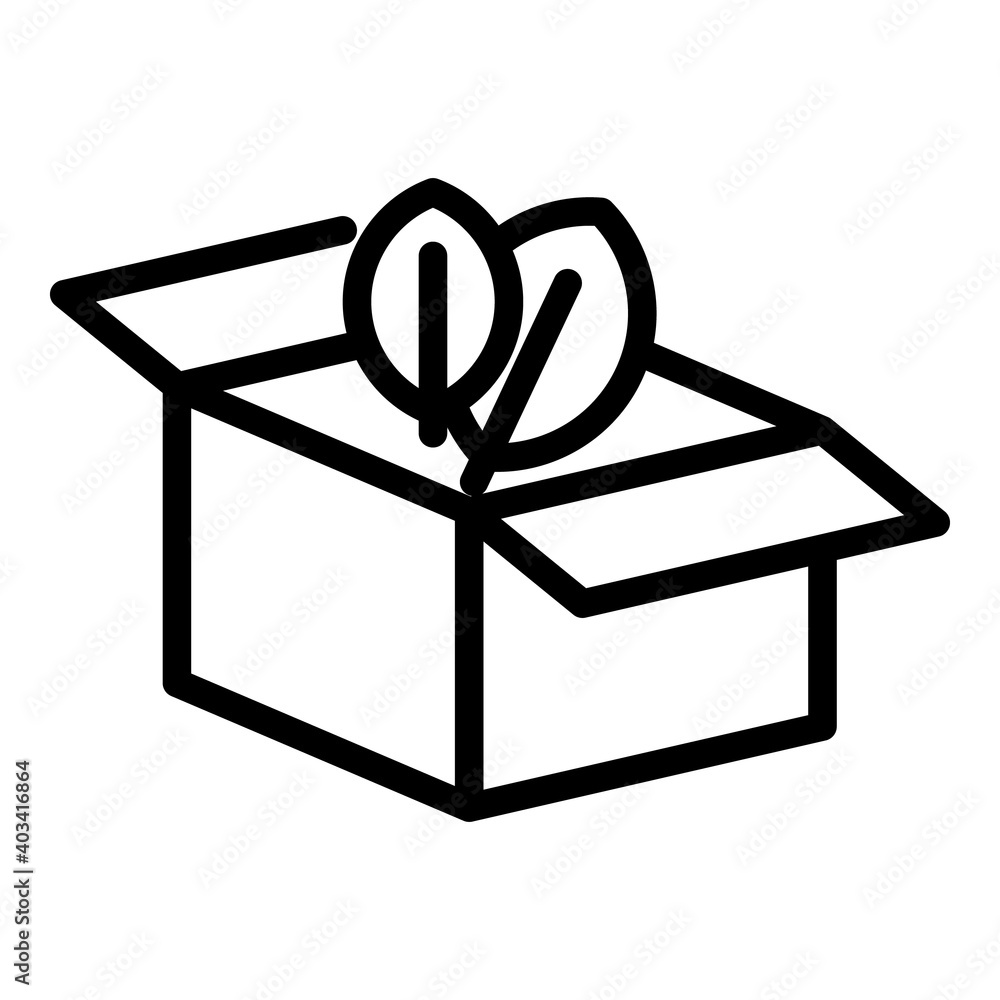 Poster carton box icon. outline carton box vector icon for web design isolated on white background