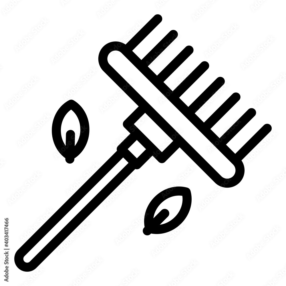 Poster garden tool icon. outline garden tool vector icon for web design isolated on white background