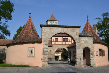 Stadttor in Rothenburg ob der Tauber, 