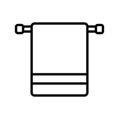 towel icon. bathroom sign. Vector illustration