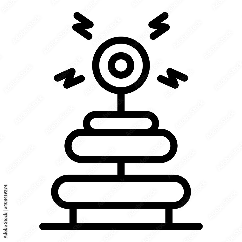 Aufkleber energy point icon. outline energy point vector icon for web design isolated on white background