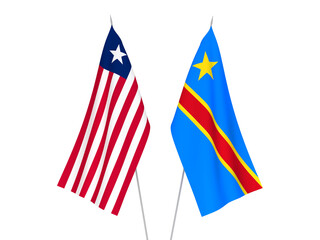 Democratic Republic of the Congo and Liberia flags