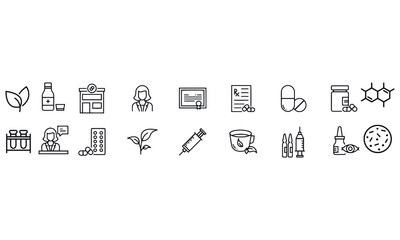 Pharmacy Icons vector design 