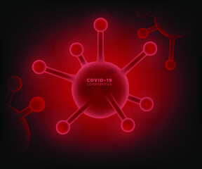 Illustrations concept coronavirus COVID-19.