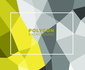 Yellow and Gray Polygonal Background