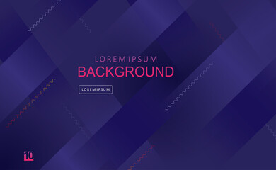 Dark blue geometric design with intertwined stripes and gradient