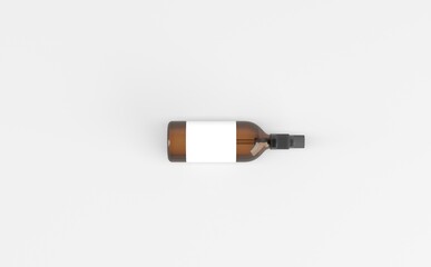 Dropper Bottle Mockup 3D Illustration