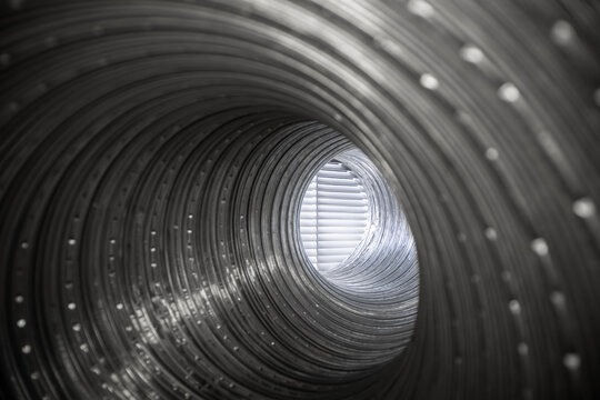 air ducting - inside flexible aluminum ventilation tube