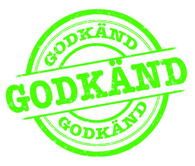 Godkänd stämpel Transparent
