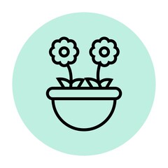 plant icon vector illustration photo
