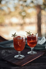 Orange and coffee cocktail