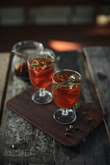 Orange and coffee cocktail