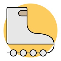 Skating icon vector illustration photo