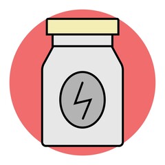 protein cocktail icon vector illustration