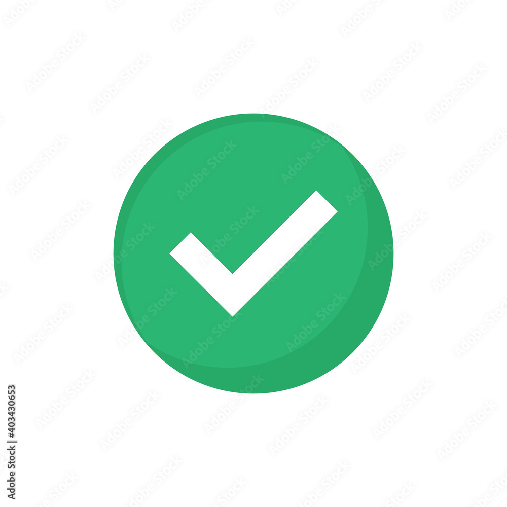 Aufkleber set checkbox icon isolated on white background. vector