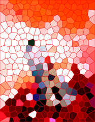Colored mosaic design pattern