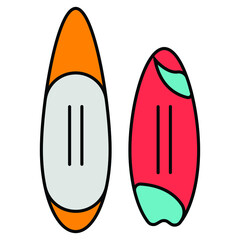 Serfing board icon vector illustration