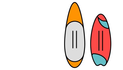 Serfing board icon vector illustration