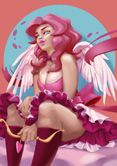 Beautiful angel Cupid 