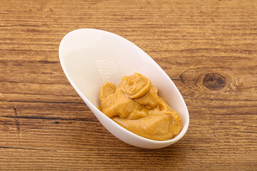 Peanut butter in the bowl