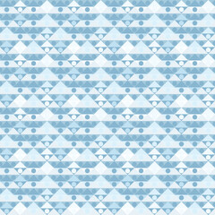 Geometric pattern, triangles background. Abstract blue pattern.