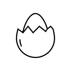egg icon line style vector for your design