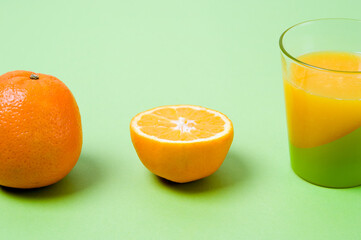 Herstellungsstufen von einem Orangensaft