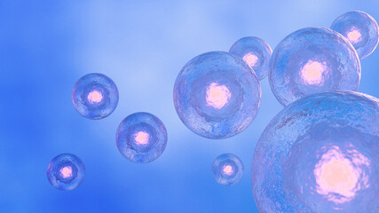 Human Stem Cell Concept, 3D Render