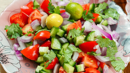 Famous pakistani and indian mix salad