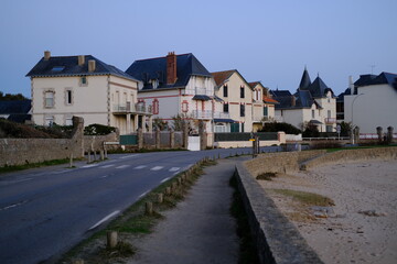 A view on the city of Le Croisic in the west of France near the atlantic coast. december 2020