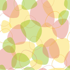 Abstract endless texture. Pastel print on white background. Nice for posters, wall paper, bed linen, paper print, fabric