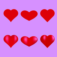 Valentine's Day,  heart shapes pink background