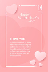 happy valentine's concept. seamless patterns with hearts. beautiful texture and wallpaper background, web page and banner design. minimal style. vector illustration