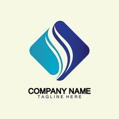Business corporate letter S logo design vector.