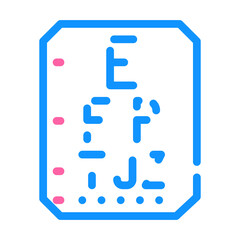 vision loss symptom color icon vector illustration