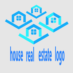 house real estate logo icon vector.