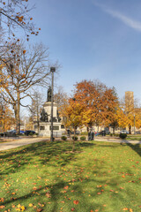 Fototapeta na wymiar Vertical of Victoria Park in Brantford, Ontario, Canada