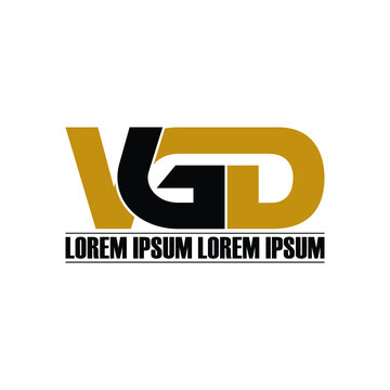 VGD letter monogram logo design vector