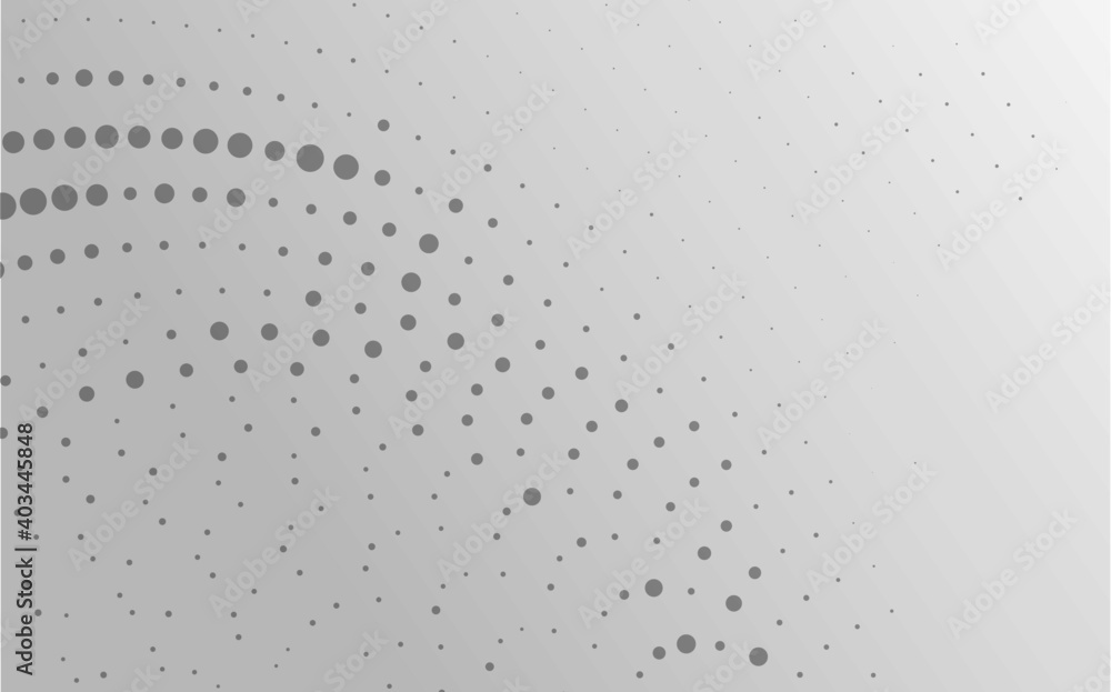 Aufkleber abstract background white and gray curve circle with halftone. vector illustration