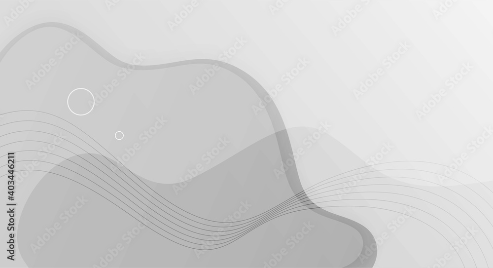 Poster gray gradient background design. abstract geometric background with liquid shapes. cool background d