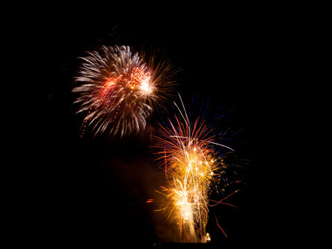 Troms&oslash; city fireworks, New years eve 2020 /2021. 