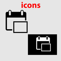 Obraz premium Calendar icon, stock vector illustration