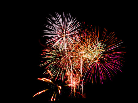 Troms&oslash; city fireworks, New years eve 2020 /2021. 
