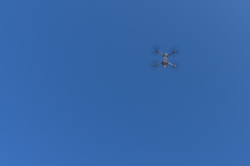 drone flies in the air