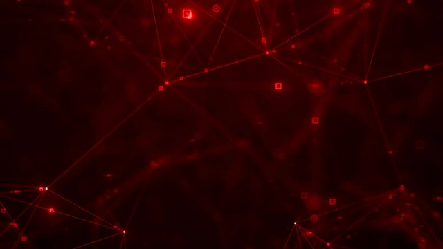 High-tech animation of a 3D space 