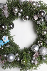Fototapeta na wymiar beautiful christmas wreath