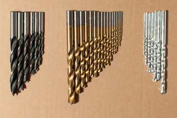 Screwdriver metal bits and drill bits - design concept