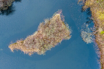 Small island in lake